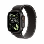 APPLE Watch Ultra 3 GPS + Cellular - 49mm Black Titanium Case - Black/Charcoal Trail Loop - M/L Smartwatch Black